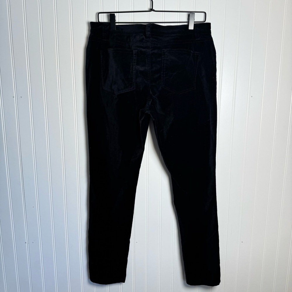 Lauren Ralph Lauren Black Velvet Straight Leg Dress Pants Women’s Size 8 Petite - Picture 5 of 10